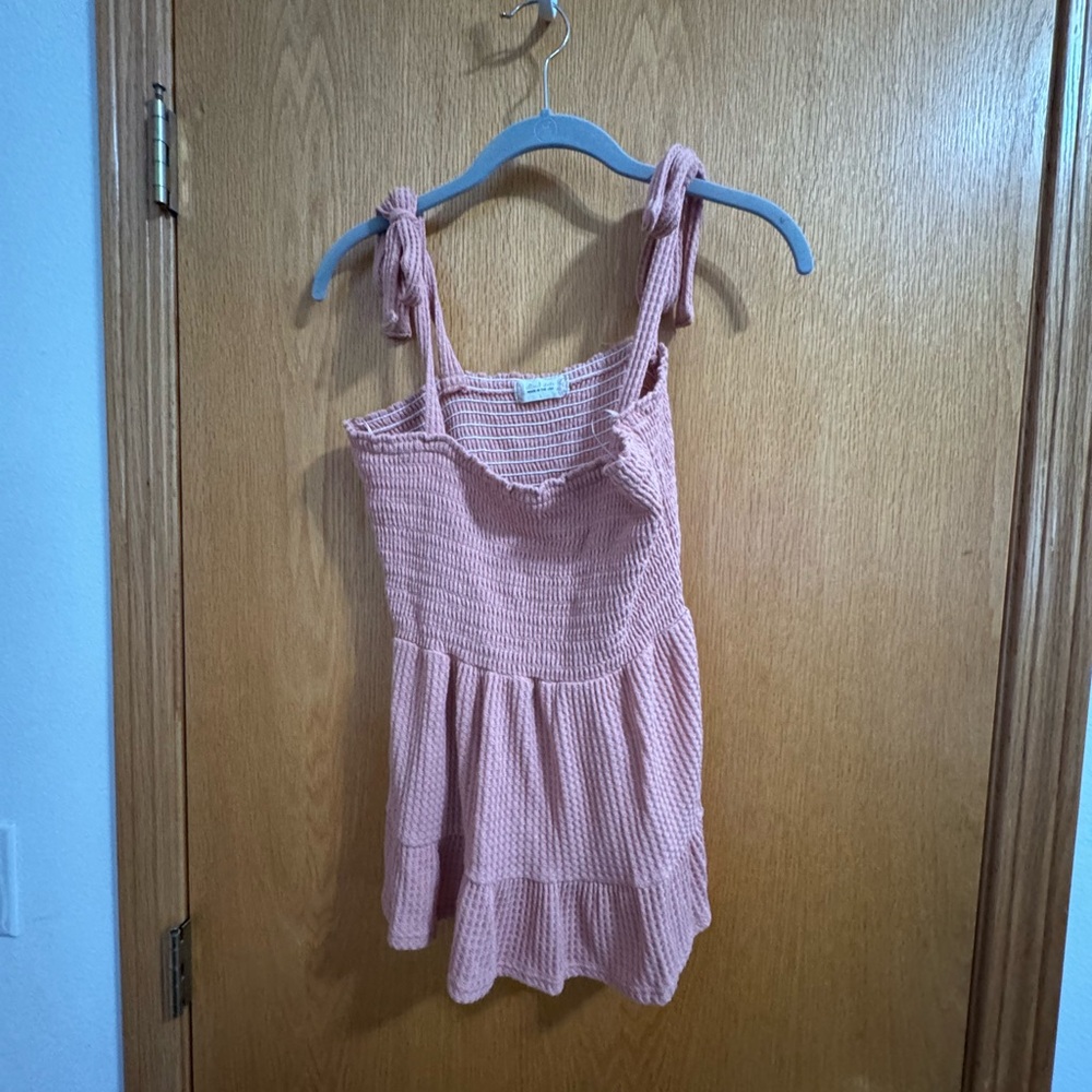 Altard State dusty rose Smocked Top L